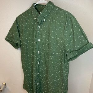 Green Medium American eagle button up